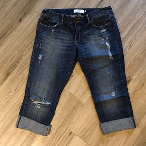 Abercrombie & Fitch denim crops